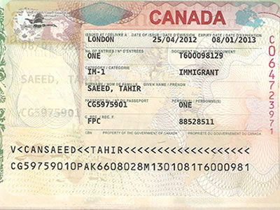 Visa thăm thân Canada