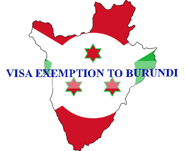 Visa exemption to Burundi