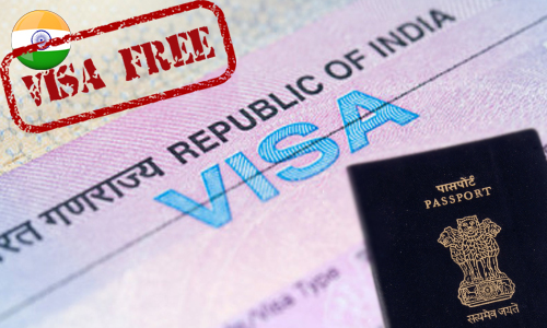 visa exempion to India