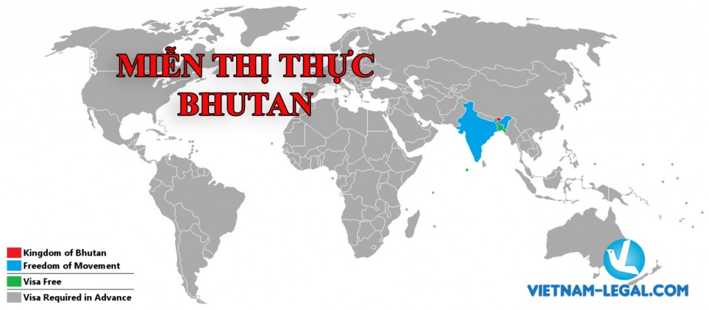 Bhutan - miễn thị thực đi Bhutan