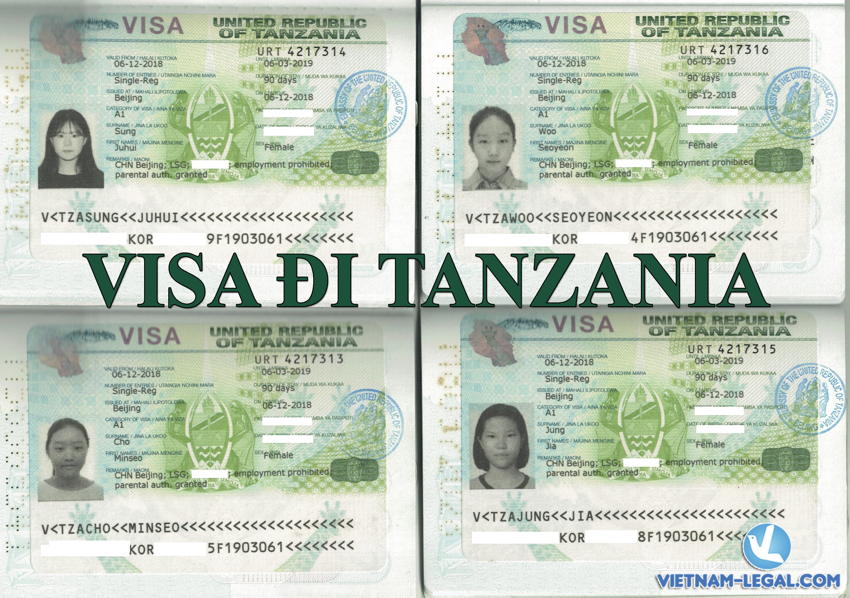 KẾT QUẢ VISA DU LỊCH TANZANIA – QUỐC GIA KHÔNG CÓ SỨ QUÁN TẠI VIỆT NAM