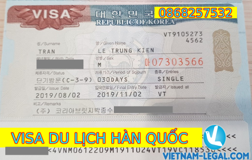 KẾT QUẢ VISA DU LỊCH HÀN QUỐC NHẬP CẢNH THÁNG 8 NĂM 2019