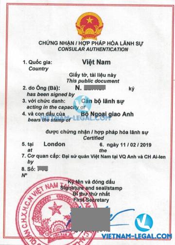 Kết Quả Hợp Pháp Hóa Chứng Chỉ Giảng Dạy Anh Quốc Sử Dụng Tại Việt Nam Tháng 2, 2019