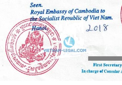 Kết Quả Chứng Nhận Lãnh Sự Giấy Khai  Sinh Việt Nam Sử Dụng Tại Căm-Pu-Chia