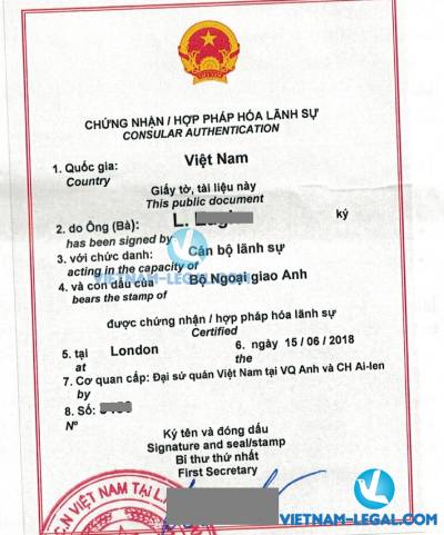 Kết Quả Hợp Pháp Hóa Xác nhận Kinh nghiệm Anh Quốc Sử Dụng Tại Việt Nam Tháng 6, 2018