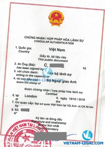 Kết Quả Hợp Pháp Hóa Xác Nhận Chuyên Gia Anh Quốc Sử Dụng Tại Việt Nam Tháng 10, 2018