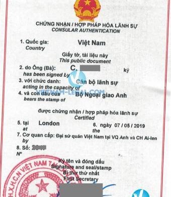 Kết Quả Hợp Pháp Hóa Chứng Chỉ Giảng Dạy Anh Quốc Sử Dụng Tại Việt Nam Tháng 5, 2019