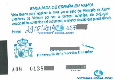 Kết Quả Chứng Nhận Lãnh Sự Giấy Xác Nhận Cư Trú Việt Nam Sử Dụng Tại Tây Ban Nha Tháng 8, 2019
