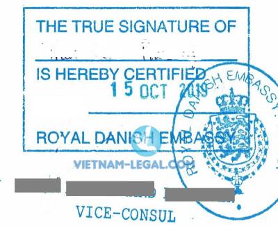 Legalization Result of Court Decisions from Vietnam for use in Denmark, October 2019