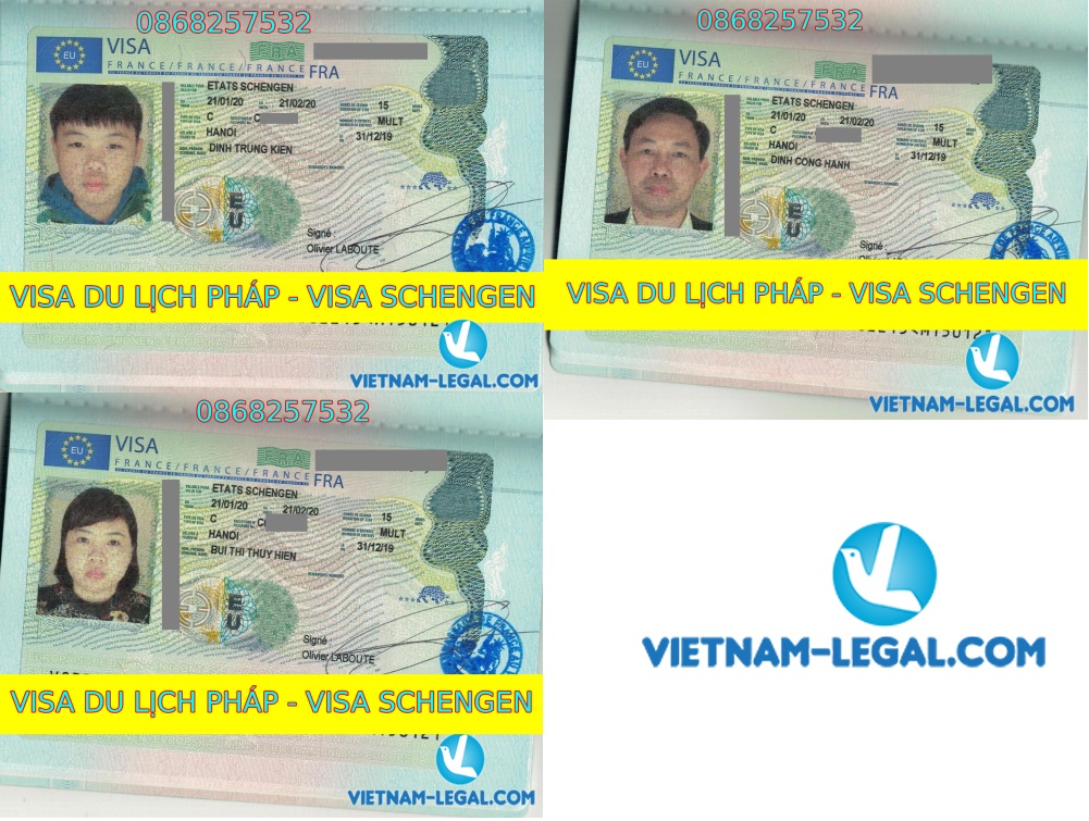 KẾT QUẢ VISA DU LỊCH PHÁP, NHẬP CẢNH THÁNG 1 NĂM 2020