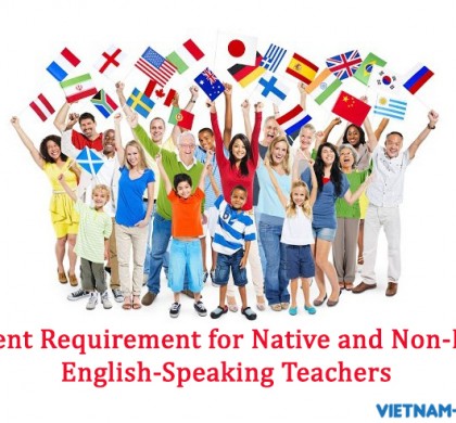 Different requirement for native and non-native English-speaking Teachers