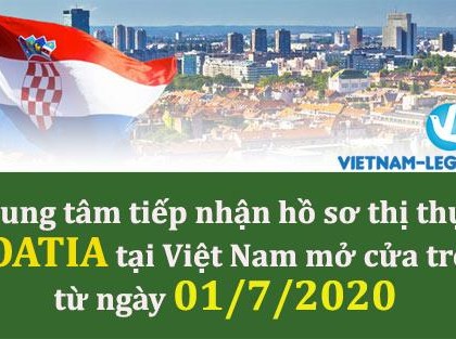 Trung tâm tiếp nhận hồ sơ thị thực Croatia tại Việt Nam sẽ nhận hồ sơ thị thực trở lại từ 1/7/2020
