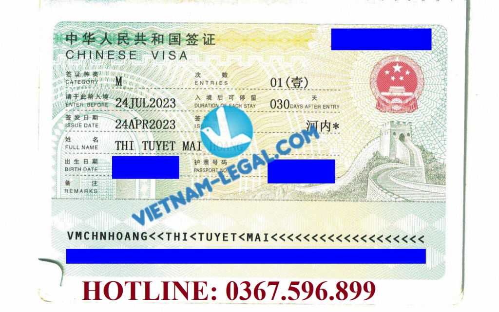 Visa TQ - Hoàng Mai