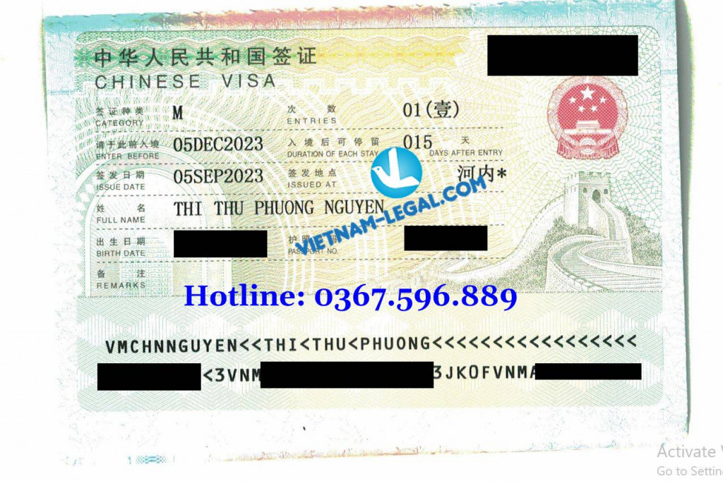visa Trung - Phương