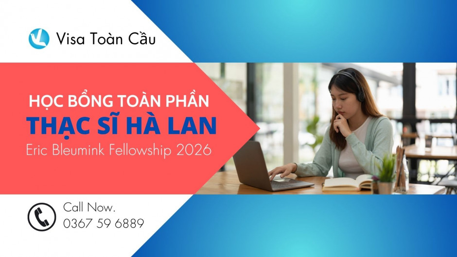 Học Bổng Toàn Phần Thạc Sĩ Tại Đại Học Groningen, Hà Lan – Eric Bleumink Fellowship 2026