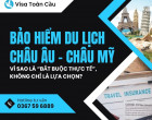Bảo hiểm du lịch châu Âu – châu Mỹ: Vì sao là “bắt buộc thực tế”, không chỉ là lựa chọn?