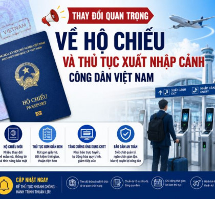 Quy định mới về hộ chiếu và xuất nhập cảnh cho công dân Việt Nam có hiệu lực từ 01/7/2026